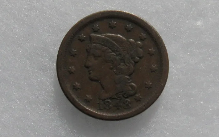 1848 Large Cent VF-20