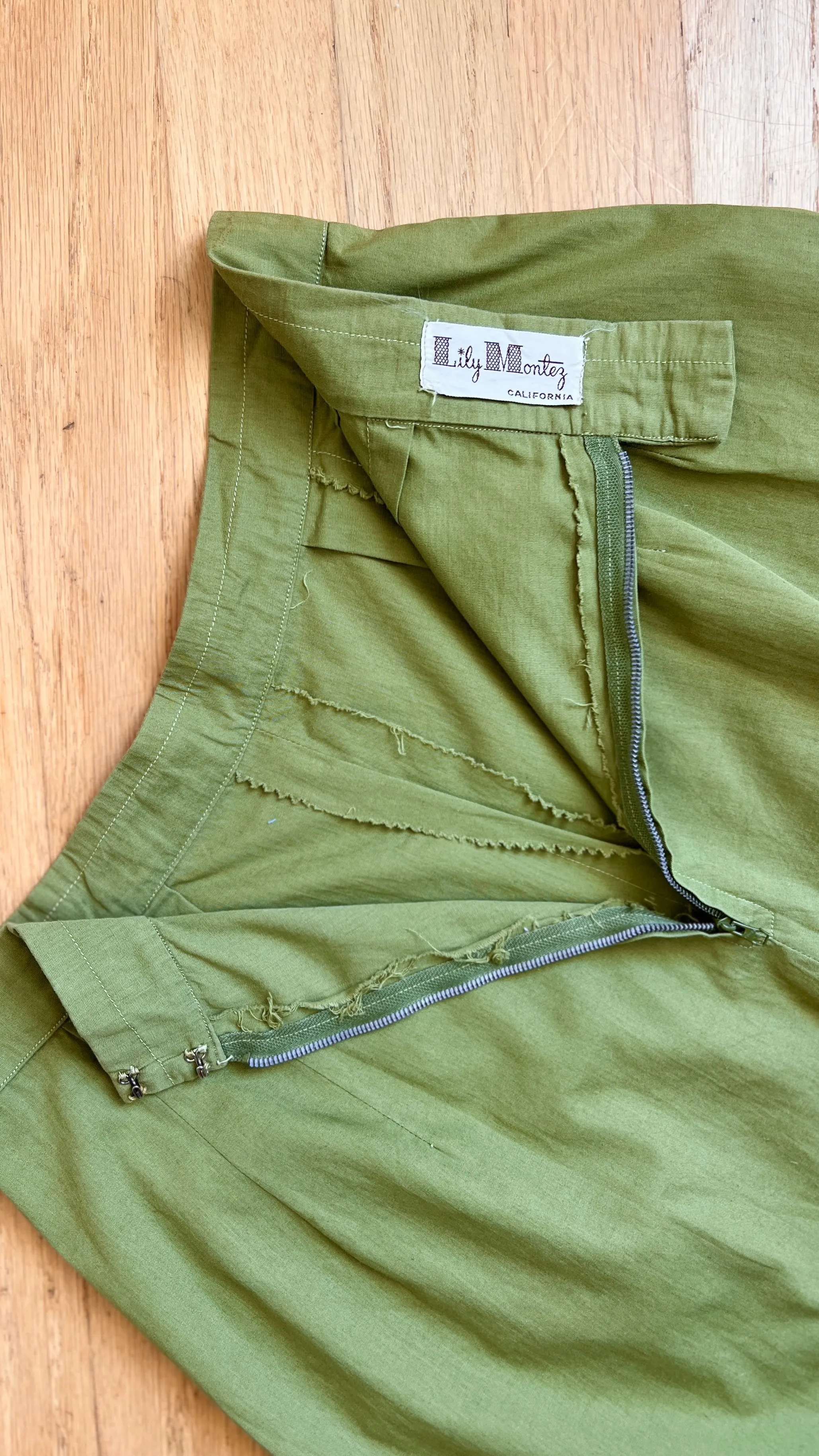 1940s 1950s Color Block Shorts | small
