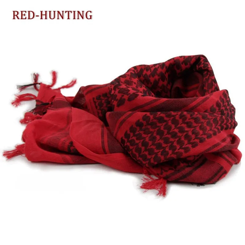 Army Military Tactical Keffiyeh Shemagh Arab Scarf Shawl Neck Cover Head Wrap 100% Cotton Winter Scarves