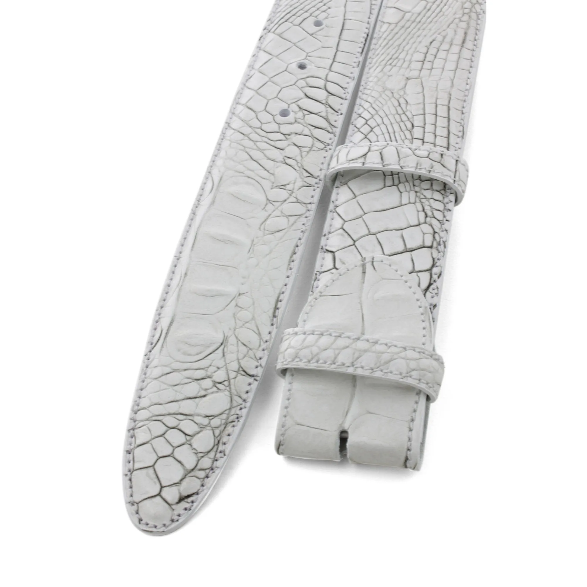Bacall Mock Caiman Effect Belt Strap