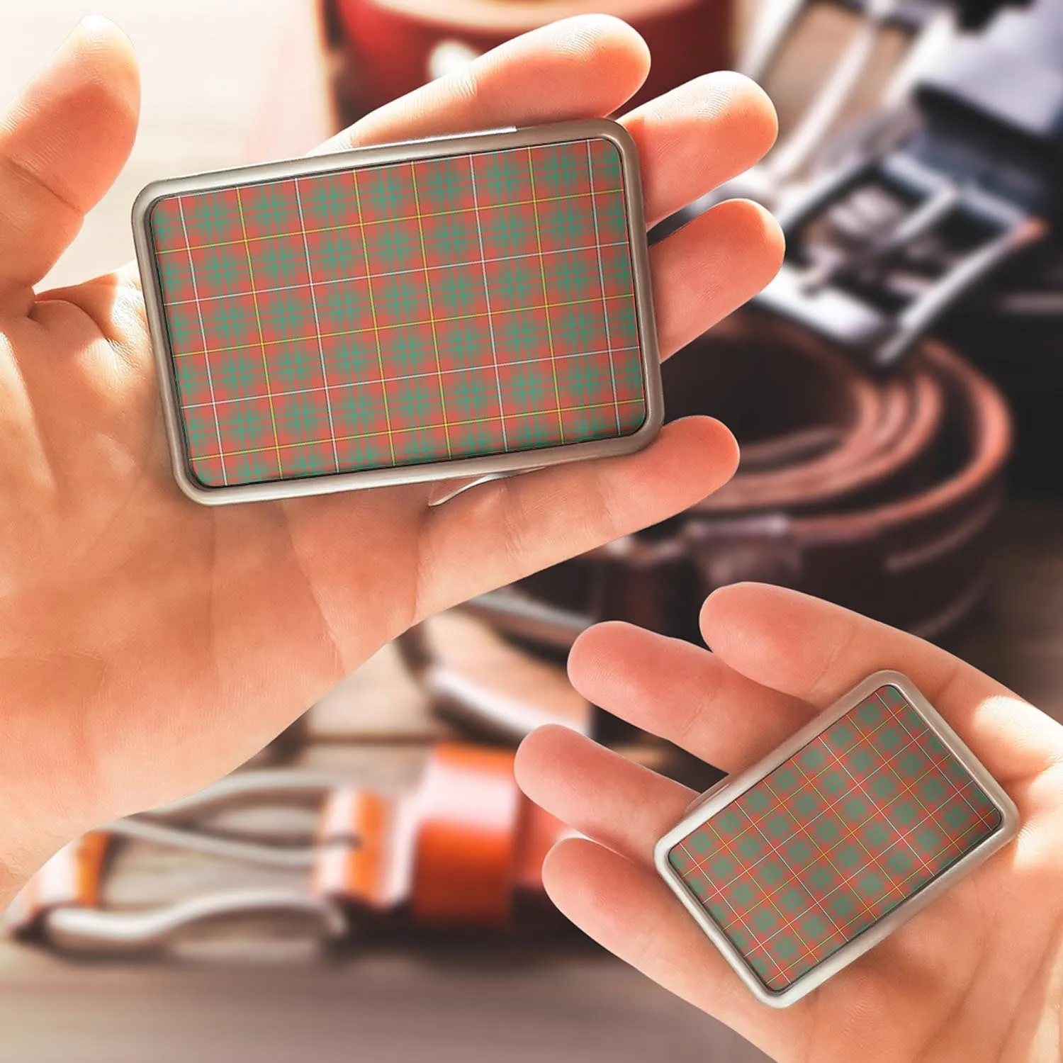 Bruce Ancient Tartan Belt Buckles