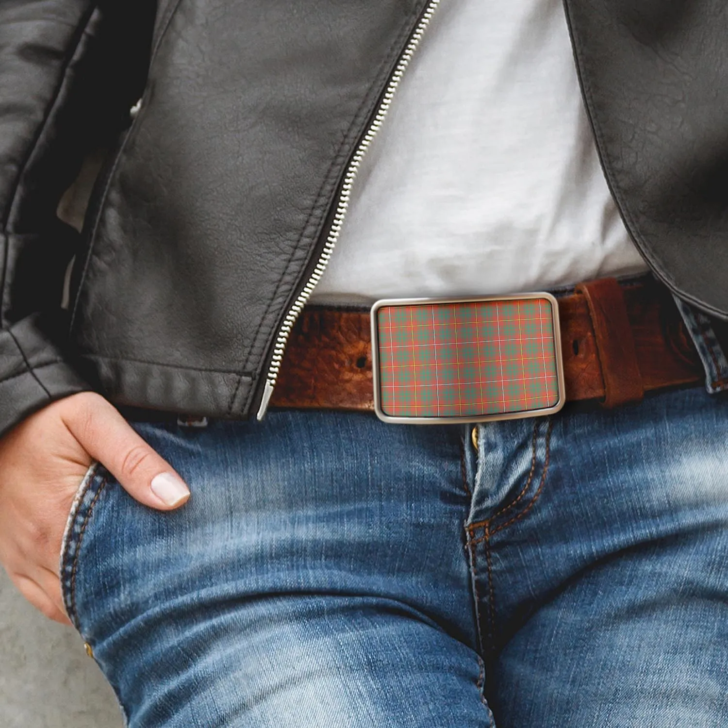 Bruce Ancient Tartan Belt Buckles