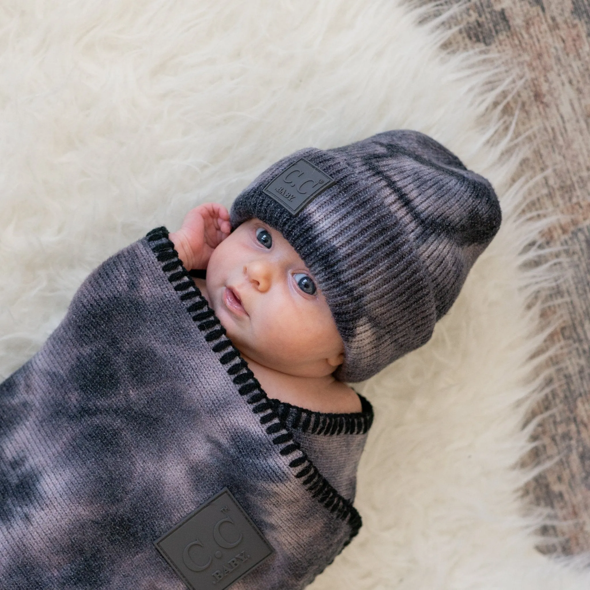 CC Baby Tie Dye Unisex Beanie for Newborn to 12 Months
