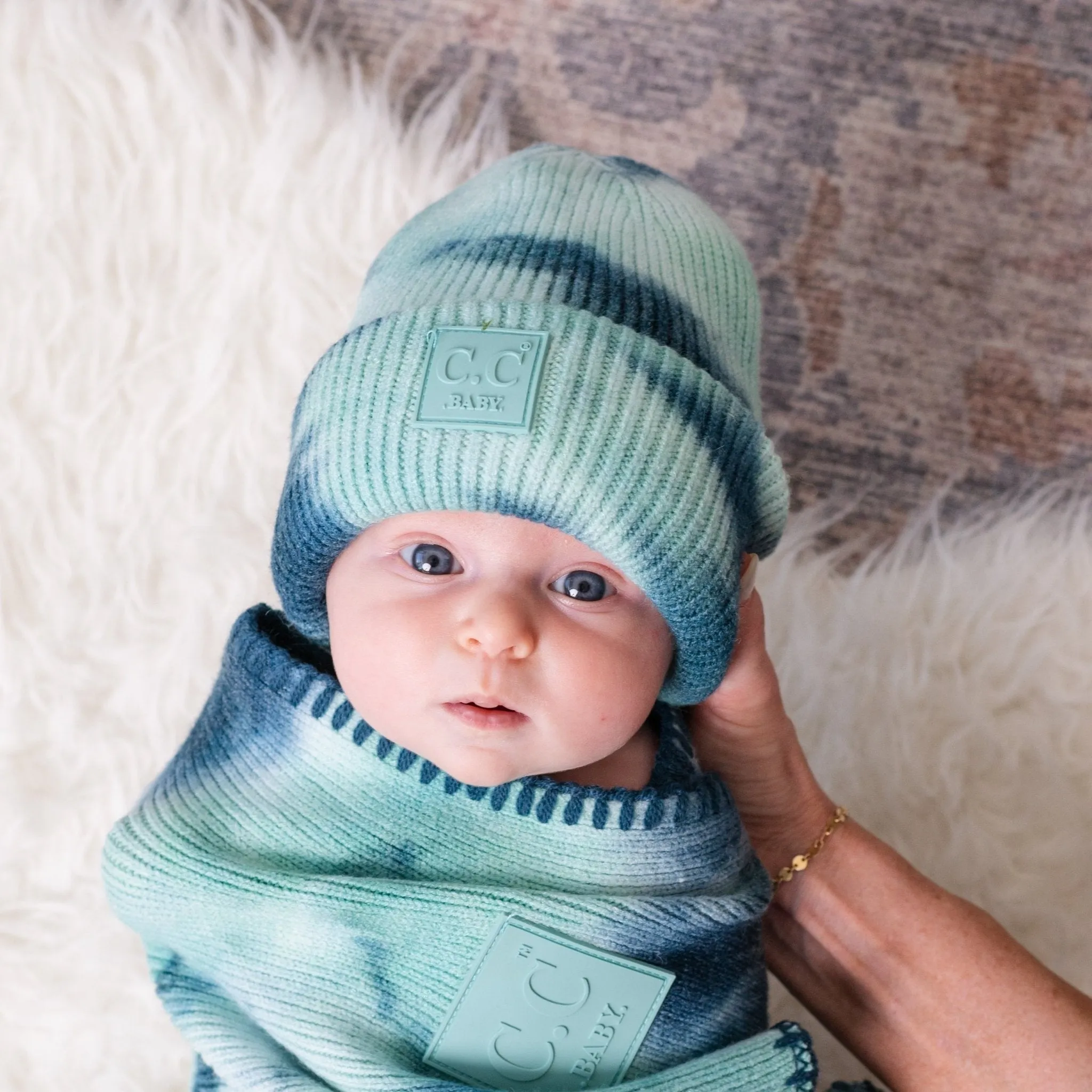 CC Baby Tie Dye Unisex Beanie for Newborn to 12 Months