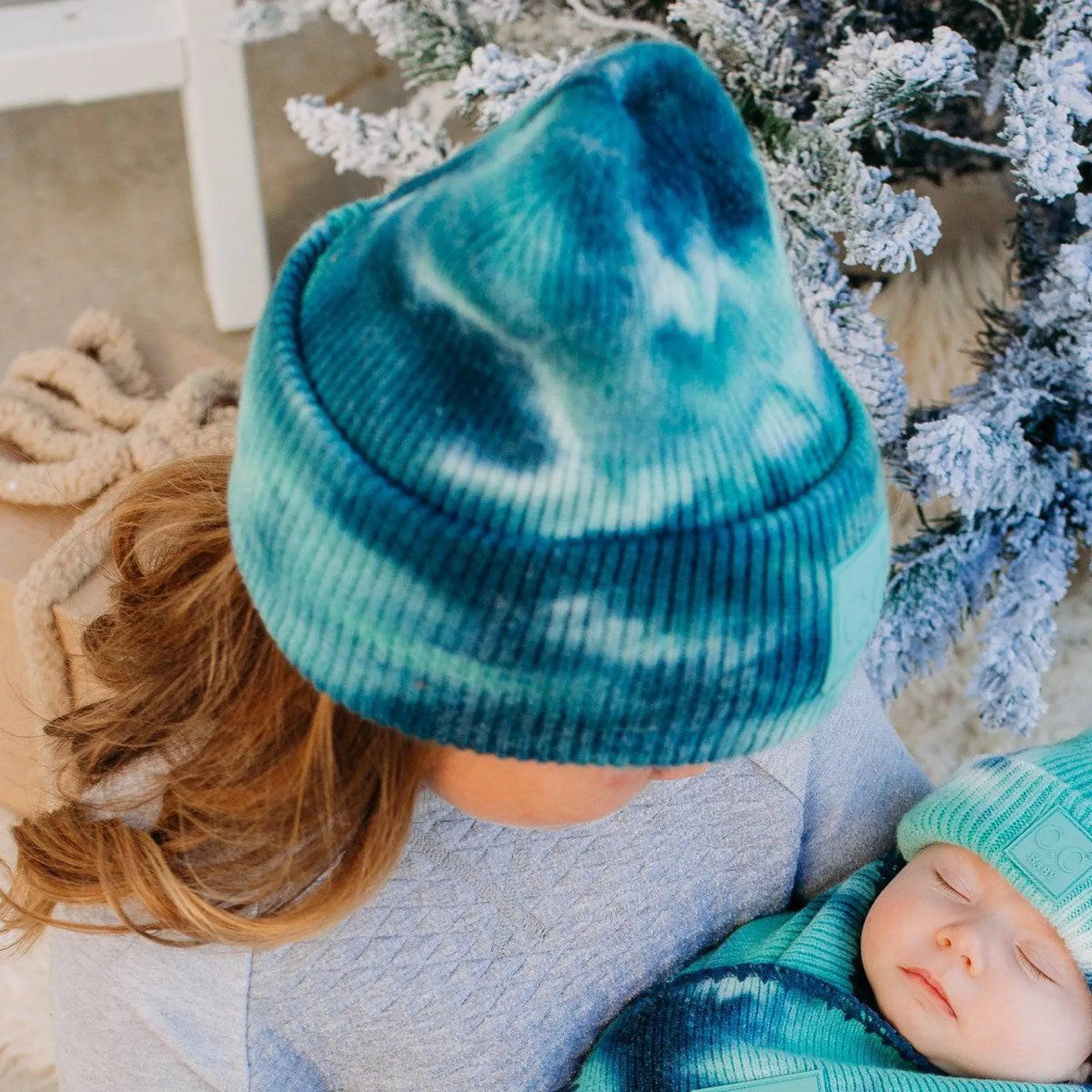 CC Baby Tie Dye Unisex Beanie for Newborn to 12 Months