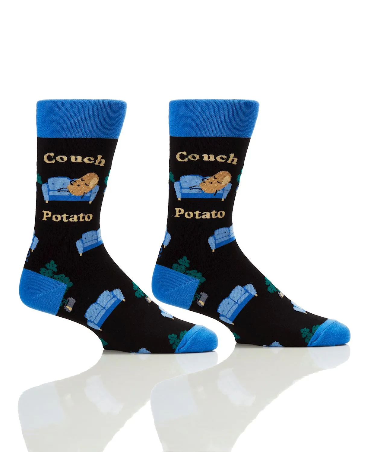 Couch Potato Men's Crew Socks