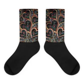 Love Love Love - Black foot socks
