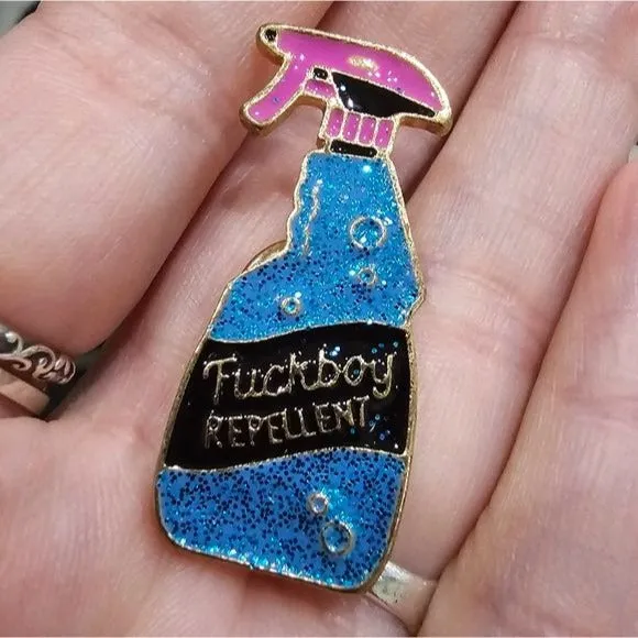 Metal Enamel Lapel Pin | Fučkboy Repellent
