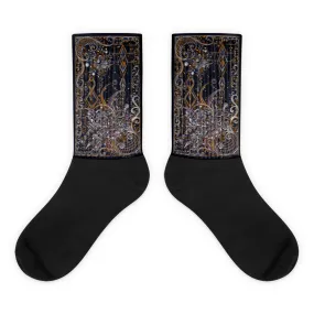 Night Song Black foot socks