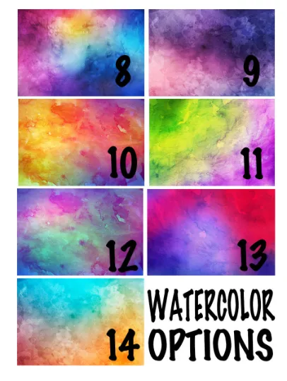 Personalized Cheer Bow Knee High Socks, Watercolor Background, Custom Cheer Team Socks