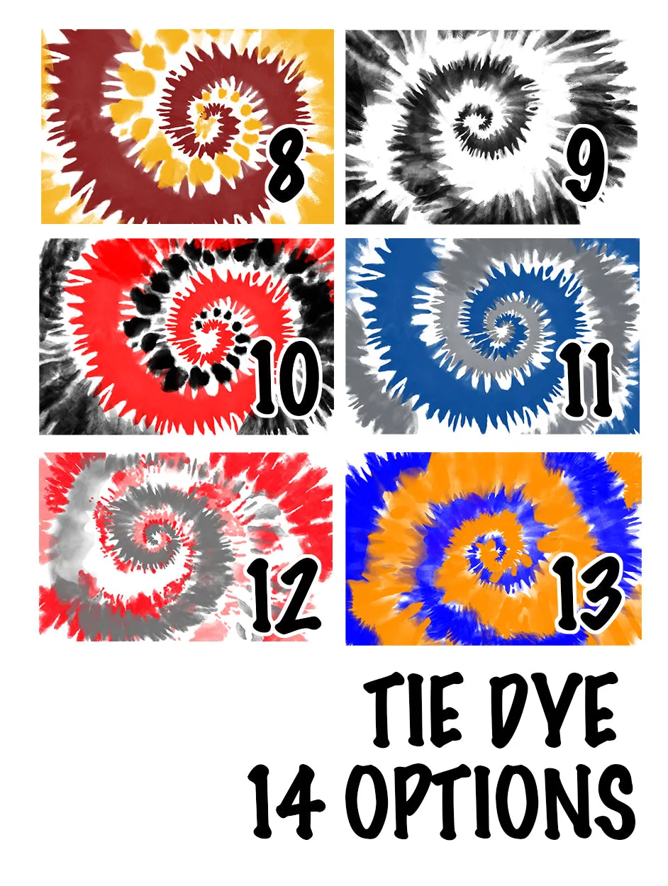 Personalized Gymnast Knee High Socks - Tie Dye Background