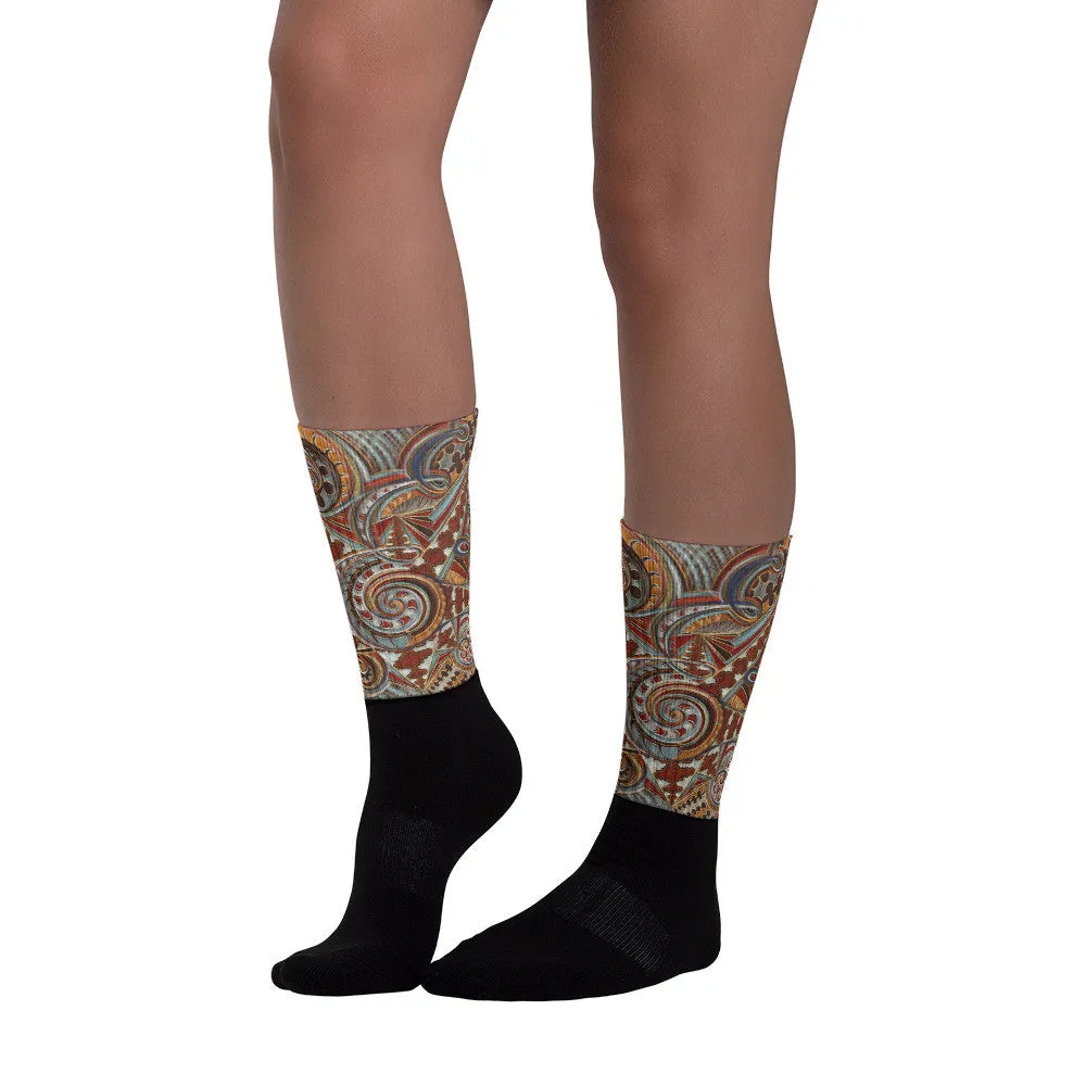 Rapid Action Black foot socks