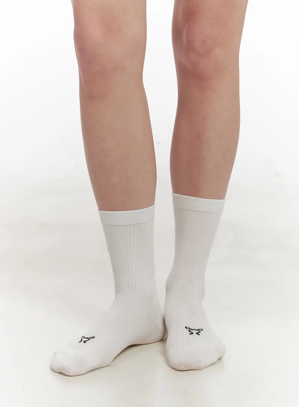 Ribbon Printed Socks IF505