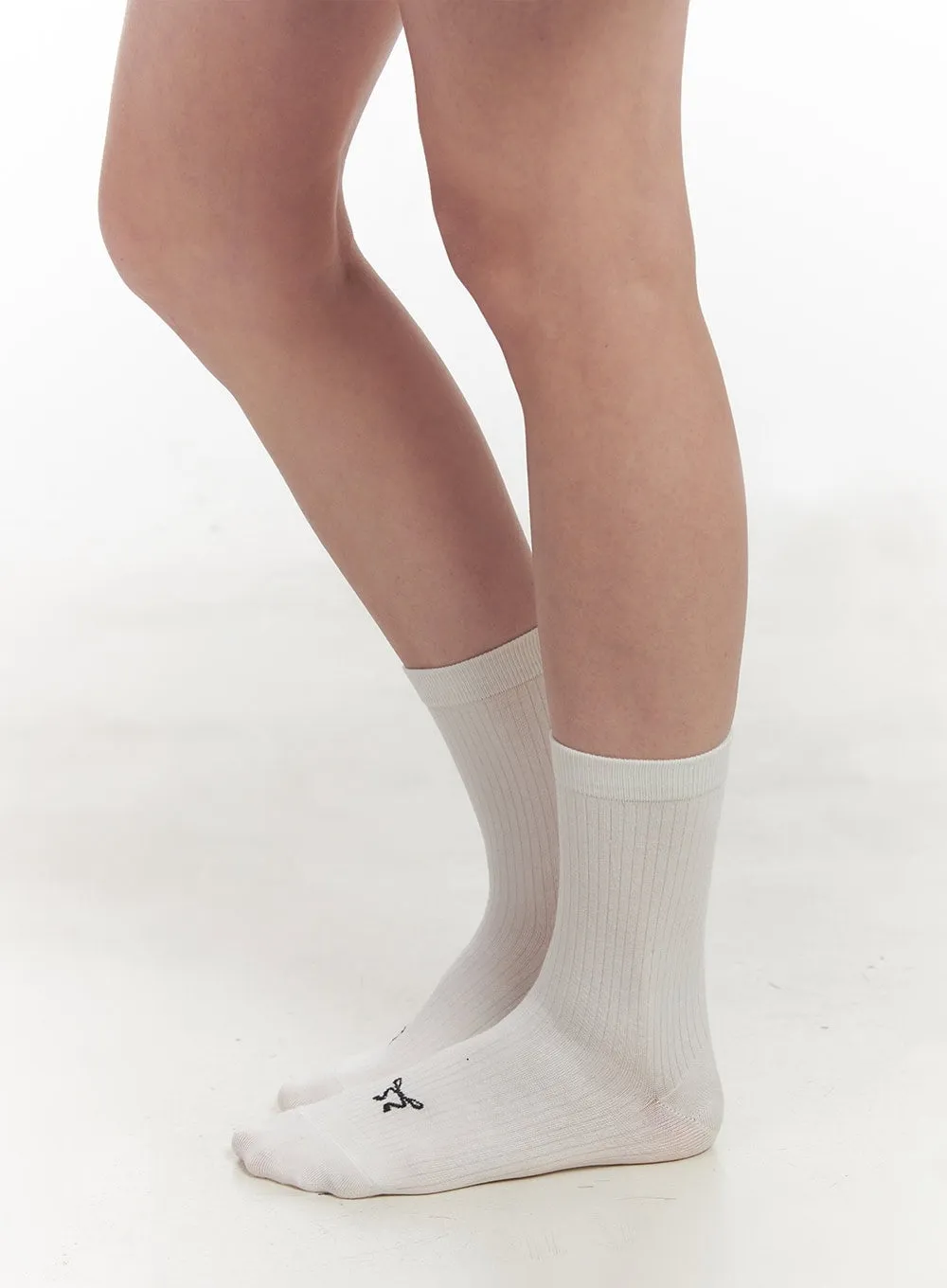 Ribbon Printed Socks IF505