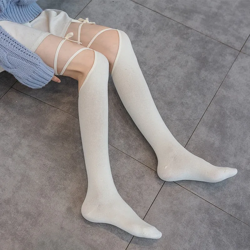 Sexy Lolita Cross-tie Over-knee Socks