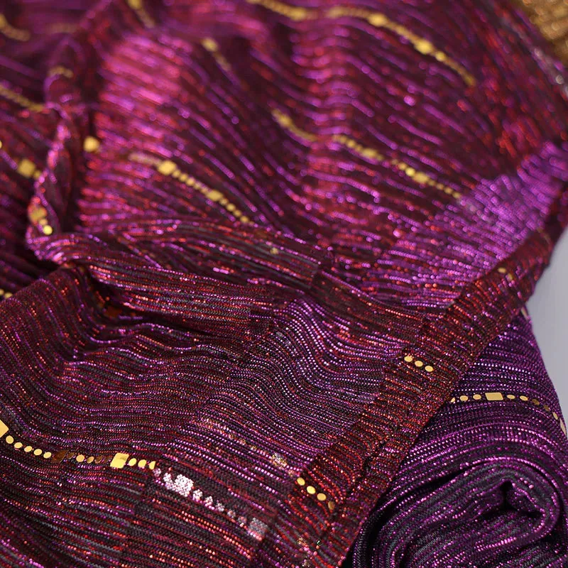 Solid Color Glitter Gold Hijab Scarf