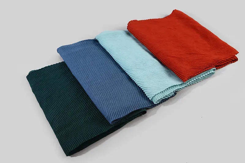 Solid Crinkle Plain Cotton Scarf Head Hijab