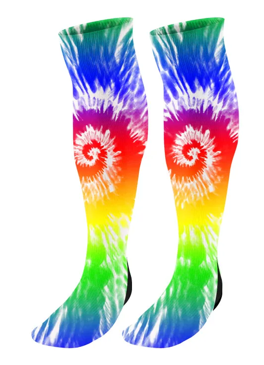 Tie Dye Knee High Socks