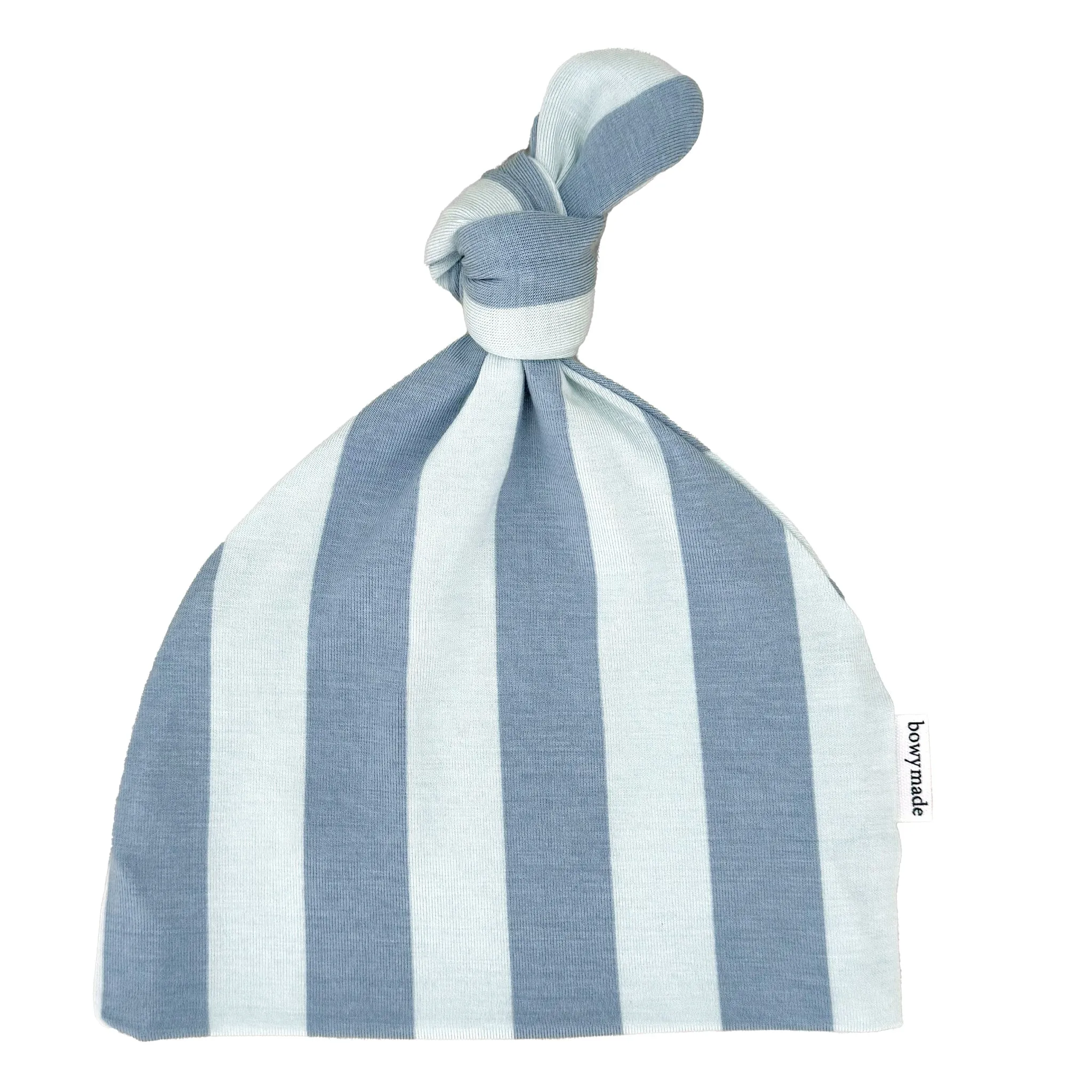 Top Knot Beanie - Blue Jay Stripe