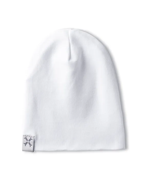 White Winter Knit Beanie